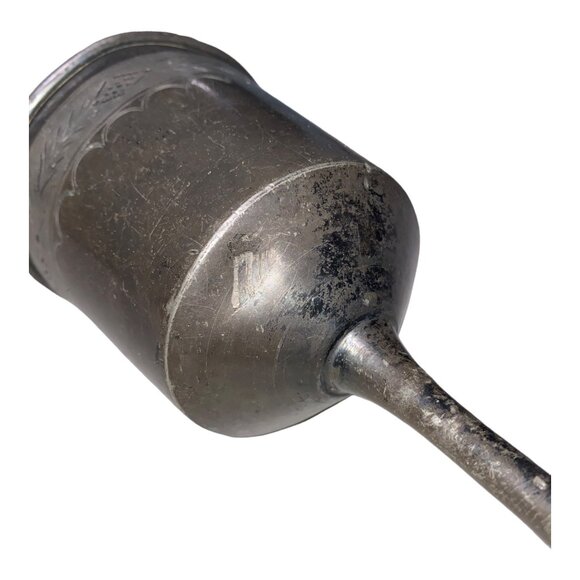 Vintage Pewter Goblet With Engraved Design - Picture 9 of 11